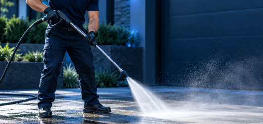 Illustrative pressure washing