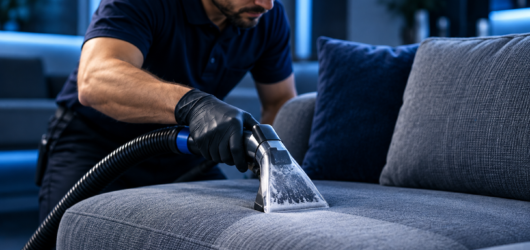 Illustrative upholstery cleaning